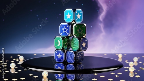 magic dices , AI Generated.