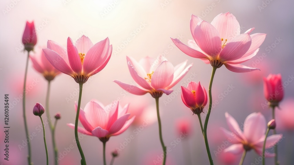 Fototapeta premium Beautiful Pink Flowers