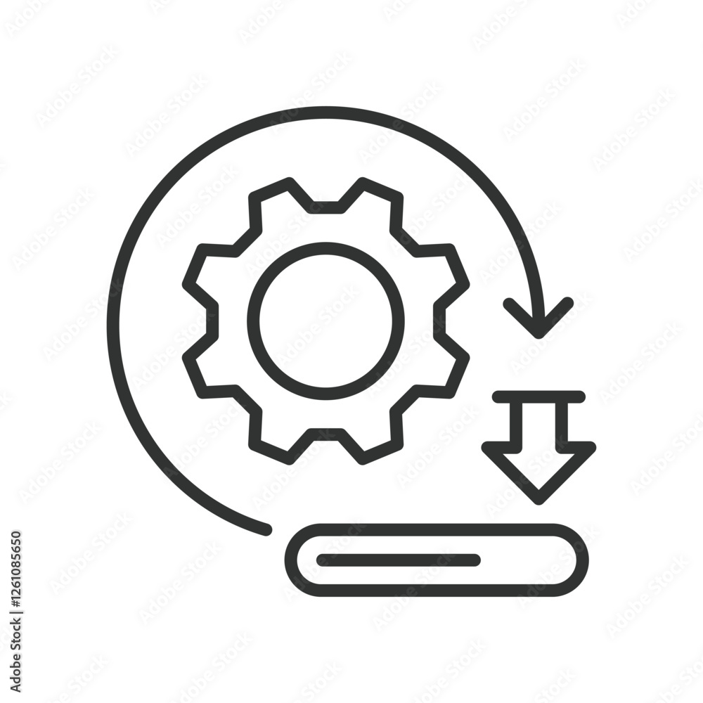 Installation, icon in line design. Installation, setup, configure, system, software, hardware, connect on white background vector. Installation, icon in line design editable stroke icon Installation, icon in line design. Installation, setup, configure, system, software, hardware, connect on white background vector. Installation, icon in line design editable stroke icon