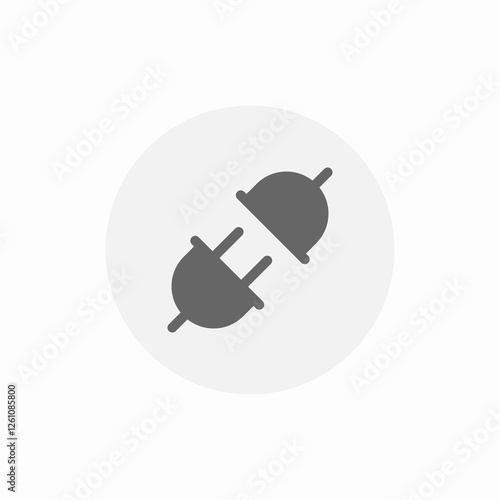 plug connect icon sign vector