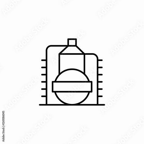 refinery process icon sign vector