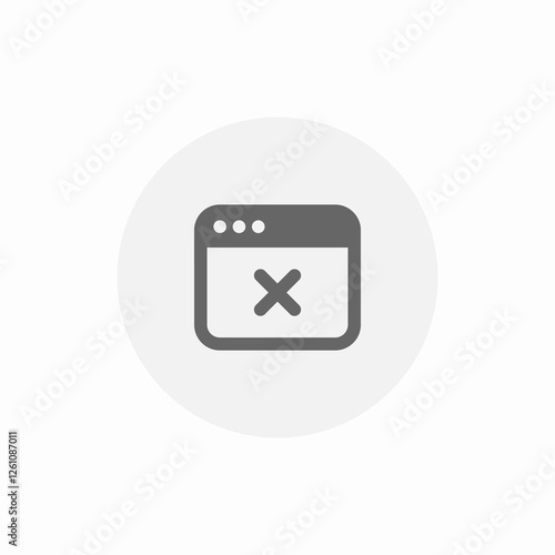 tab delete icon sign vector