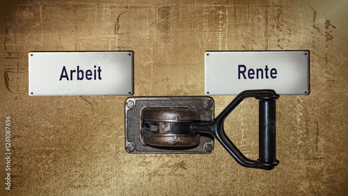 Signposts the direct way to retirement versus work