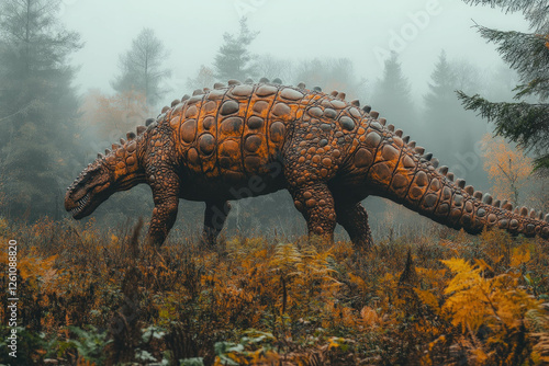A Talarurus Dinosaur Grazin...