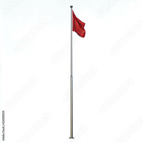 Flag Pole Isolated