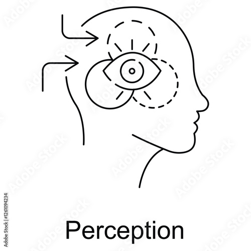 Perception Icon. Vector Design