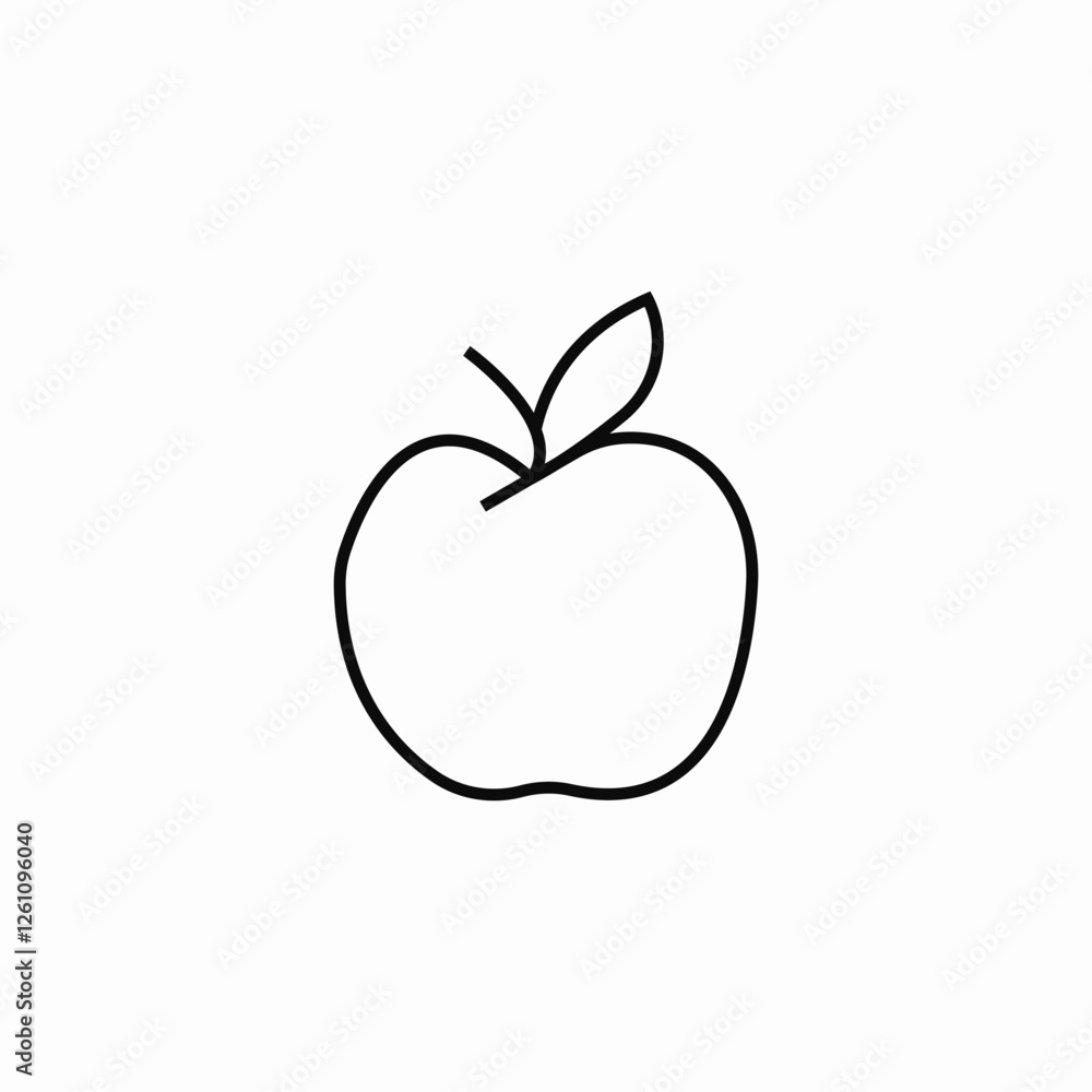 apple fruit icon sign vector apple fruit icon sign vector