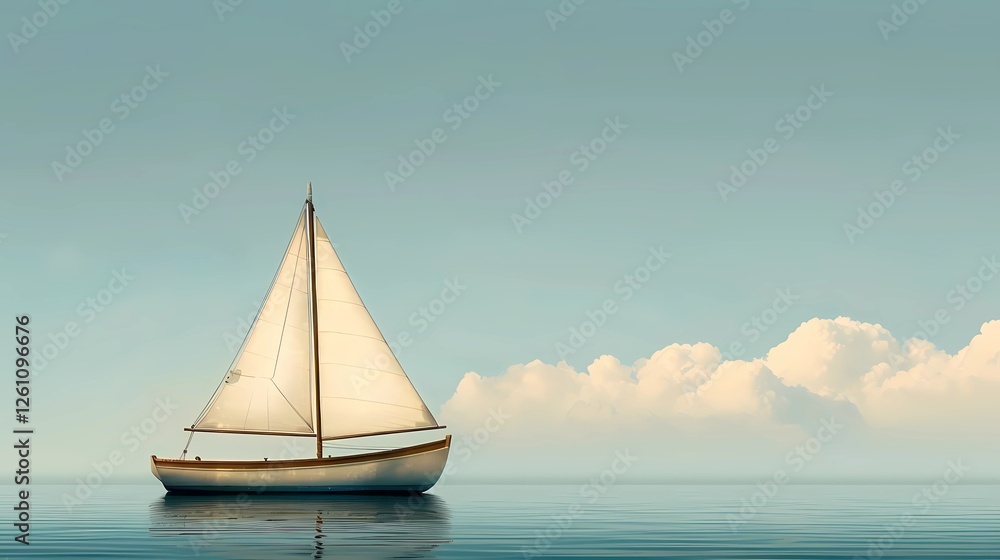Fototapeta premium yacht in the sea