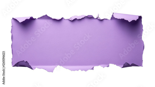 Wallpaper Mural Torn purple paper with transparent background creating blank space for text Torontodigital.ca