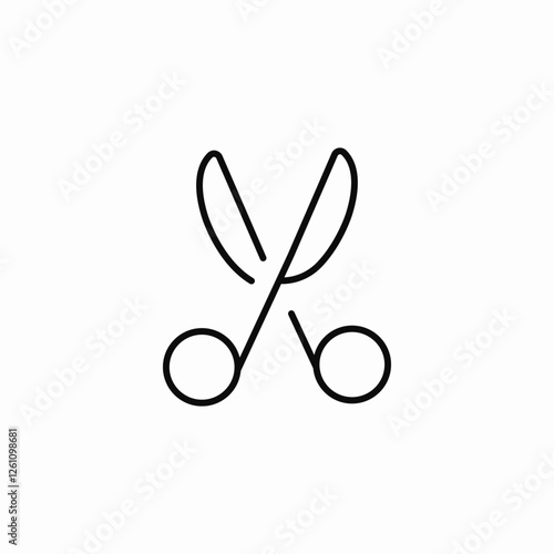 garden scissors icon sign vector