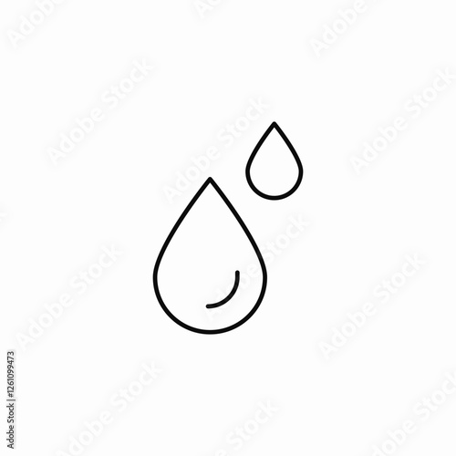 liquid droplets icon sign vector