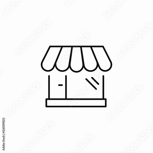 local shop icon sign vector