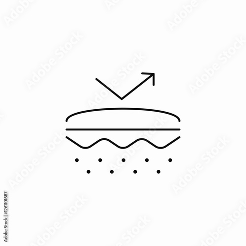 skin reflection icon sign vector