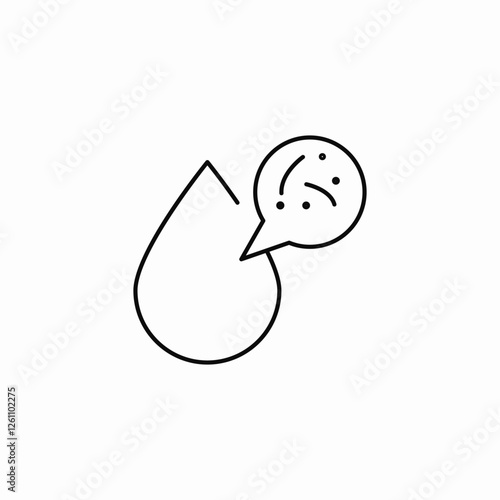 water microorganisms icon sign vector