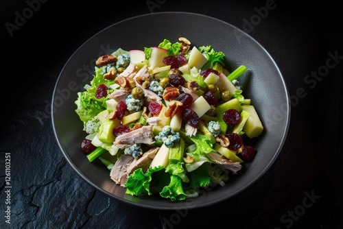 Roast Turkey Breast Salad with Candied Walnuts