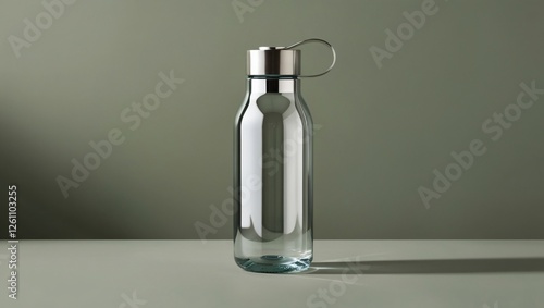 Obraz na płótnie glass bottle , AI Generated. w salonie