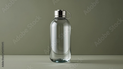 Obraz na płótnie bottle of water or empty bottle , AI Generated. w salonie