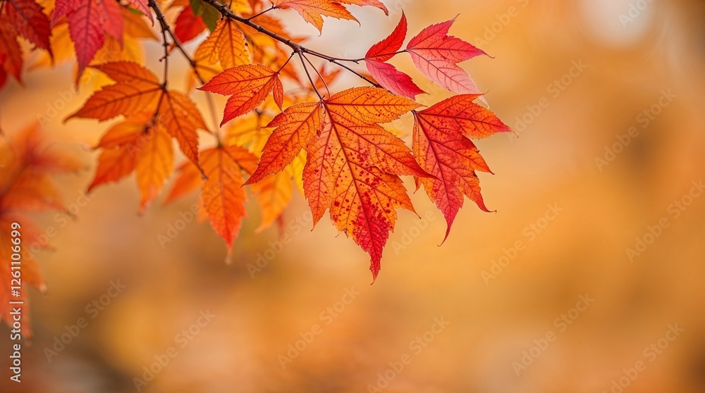 Autumn Leaves Photograph: Vibrant Fall Colors with Bokeh Effect and Seamless Gradient Blending Autumn Leaves Photograph: Vibrant Fall Colors with Bokeh Effect and Seamless Gradient Blending