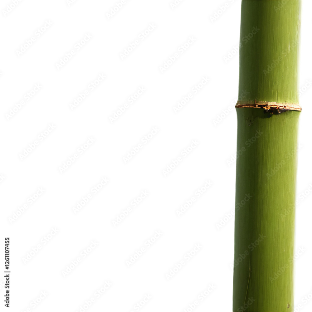 Fototapeta premium Bamboo stick isolated on transparent background