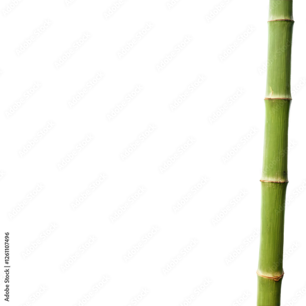 Obraz premium Bamboo stick isolated on transparent background