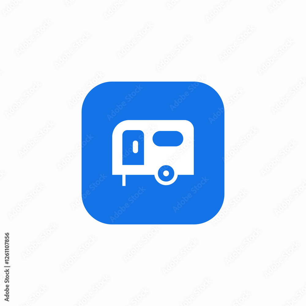 caravan attachment icon sign vector caravan attachment icon sign vector