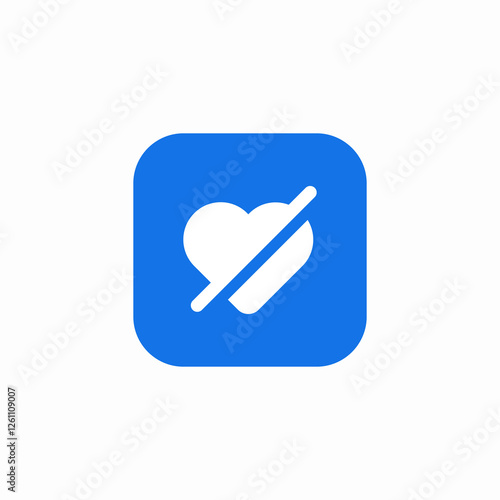favorite removal icon sign vector