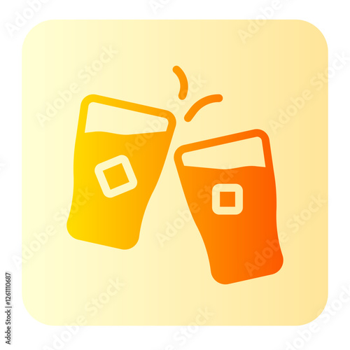 Cheers gradient icon