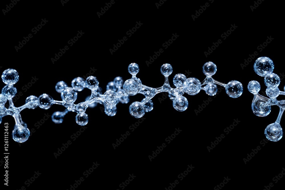 Crystalline Molecular Structure A 3D Rendering of Interconnected Atoms Crystalline Molecular Structure A 3D Rendering of Interconnected Atoms