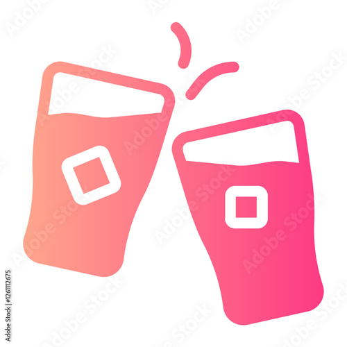 Cheers gradient icon
