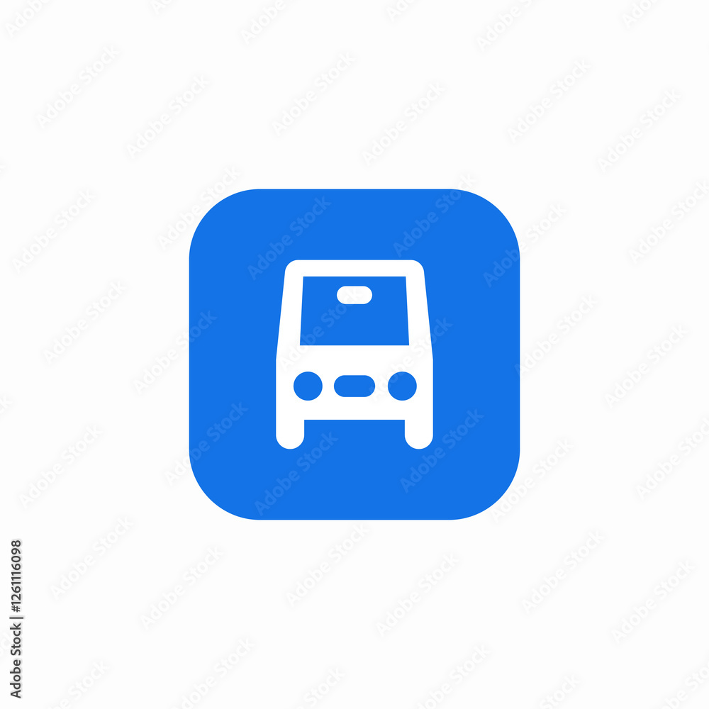 bus application icon sign vector bus application icon sign vector