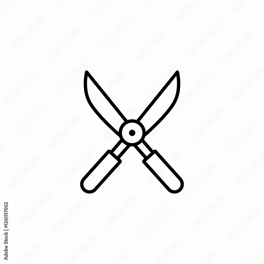 gandening scissors icon sign vector gandening scissors icon sign vector
