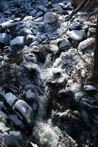 Beautiful winter wonderland at Eagle Falls Lake Tahoe
