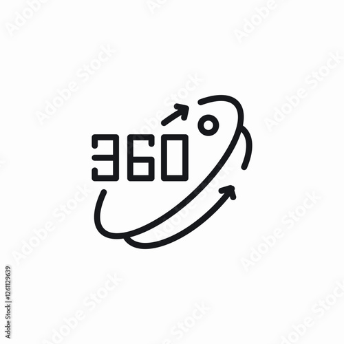 350 scope option icon sign vector