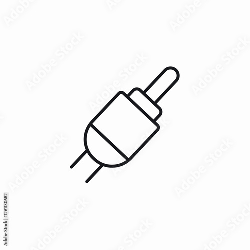 cable plug icon sign vector