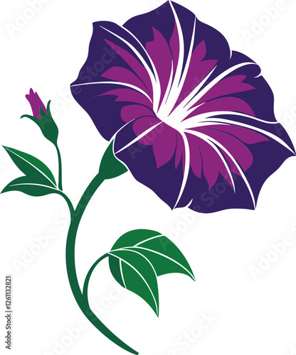 carnation flower silhouette vector illustration. Dianthus Flower Silhouette vector illustration on white background (22).eps