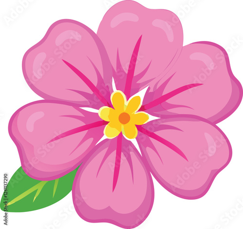 Primrose flower vector silhouette illustration. Vector clipart for spring flowers.  (2).eps