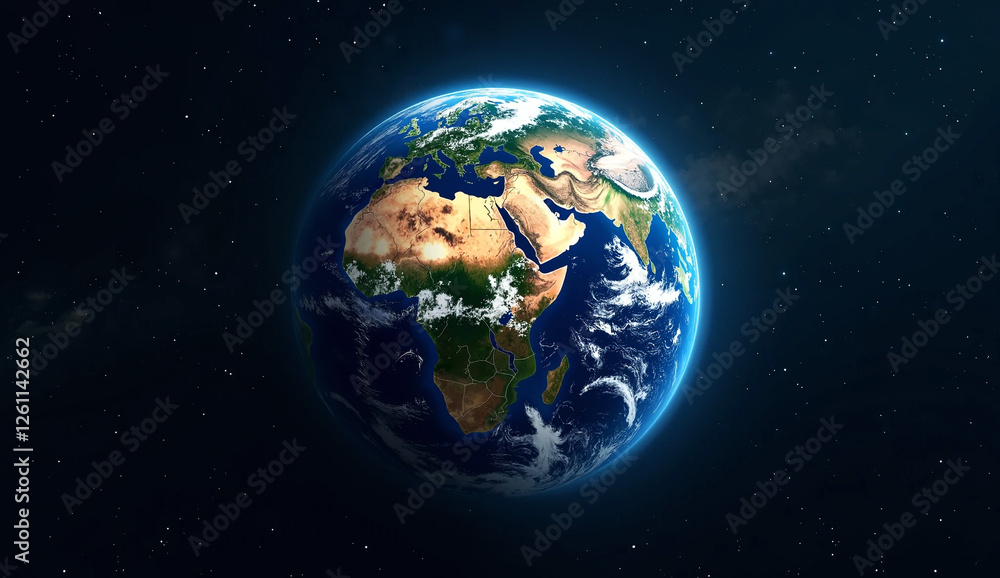 Obraz premium planet earth with space