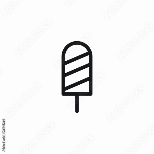 stick popsicle icon sign vector