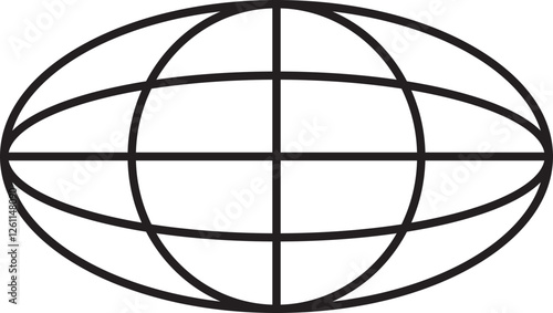 globe on white background