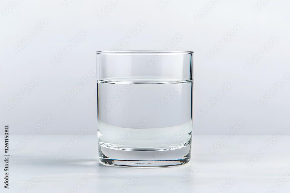 Refreshing glass of pure water. Hydration and health in focus. Simple, clean aesthetic. Stay refreshed! Refreshing glass of pure water. Hydration and health in focus. Simple, clean aesthetic. Stay refreshed!