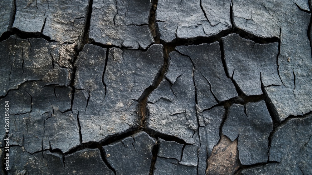 Fototapeta premium Cracked dry earth texture background