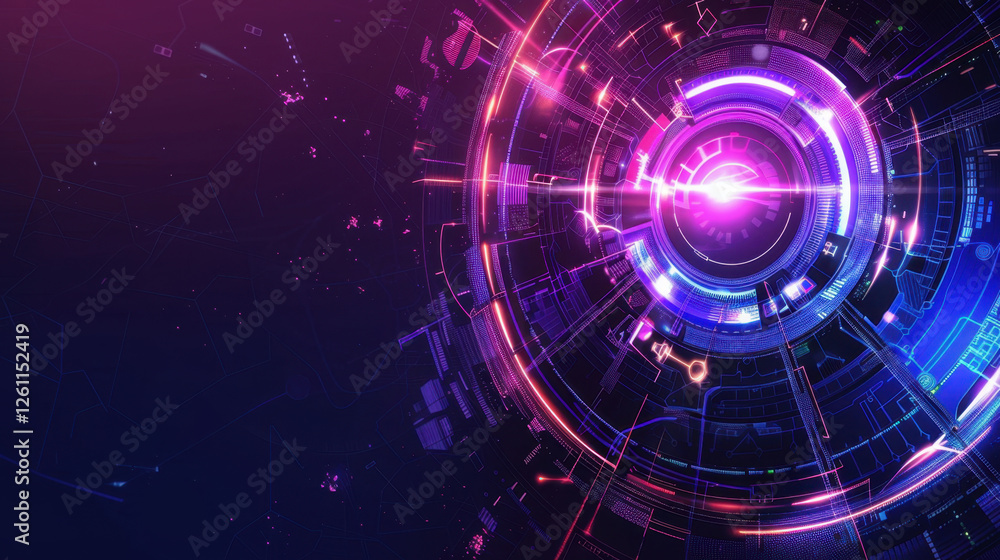 Obraz premium neon gaming background