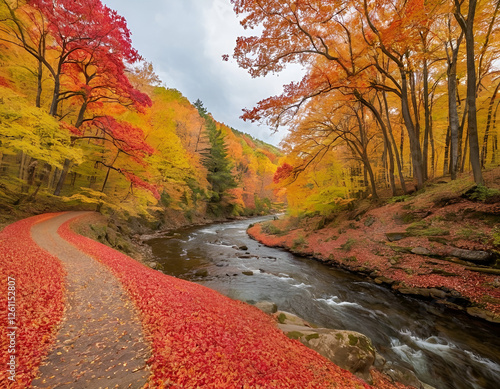 Autumn's Brushstroke Capturing Nature's Vibrant Landscapes for Timeless Beauty