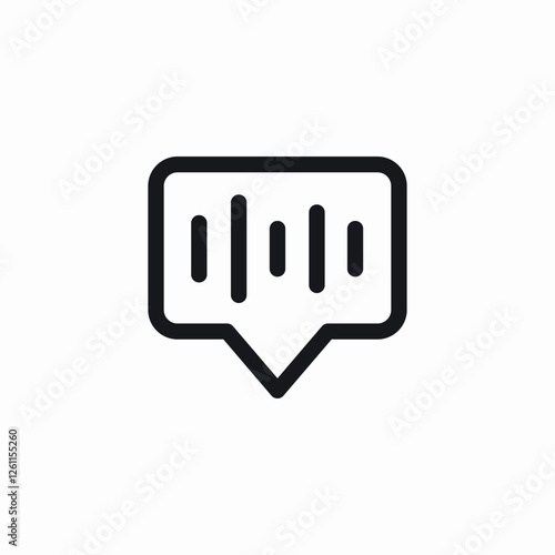 audio message icon sign vector