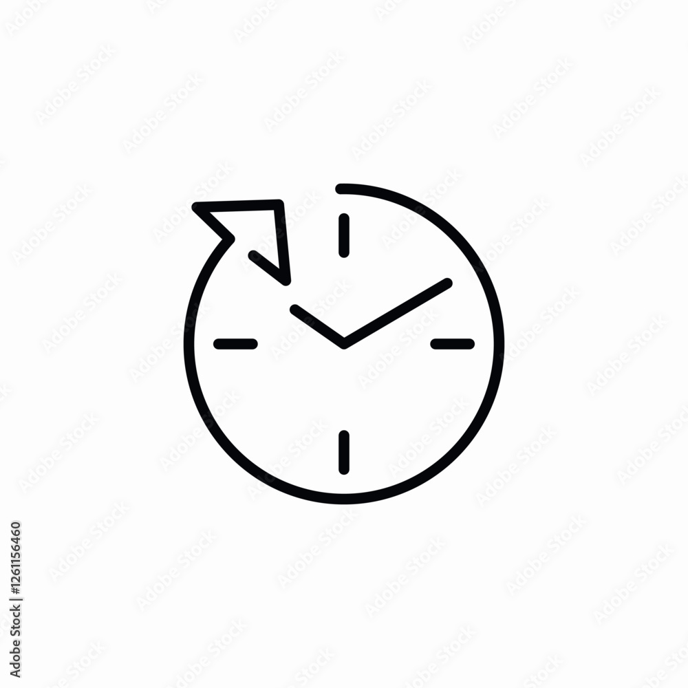 clock wall timer icon sign vector clock wall timer icon sign vector
