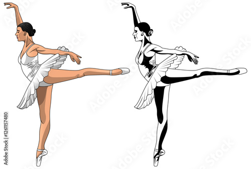 ballet dancer vector