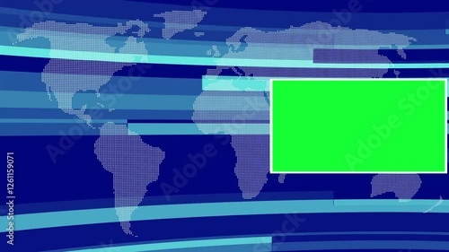 Breaking News Modern Virtual Studio Set animation. Breaking News Broadcast TV Animation Graphic Title animation, international news background animation, Digital world news background animation,