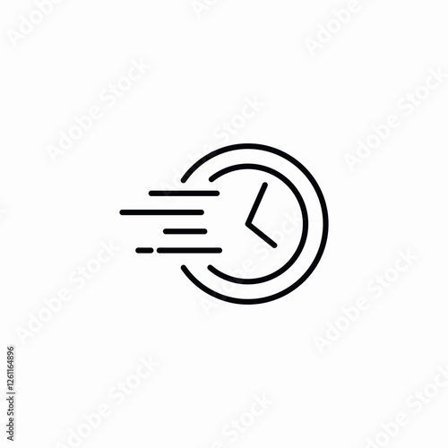 fast speed delivery icon sign vector