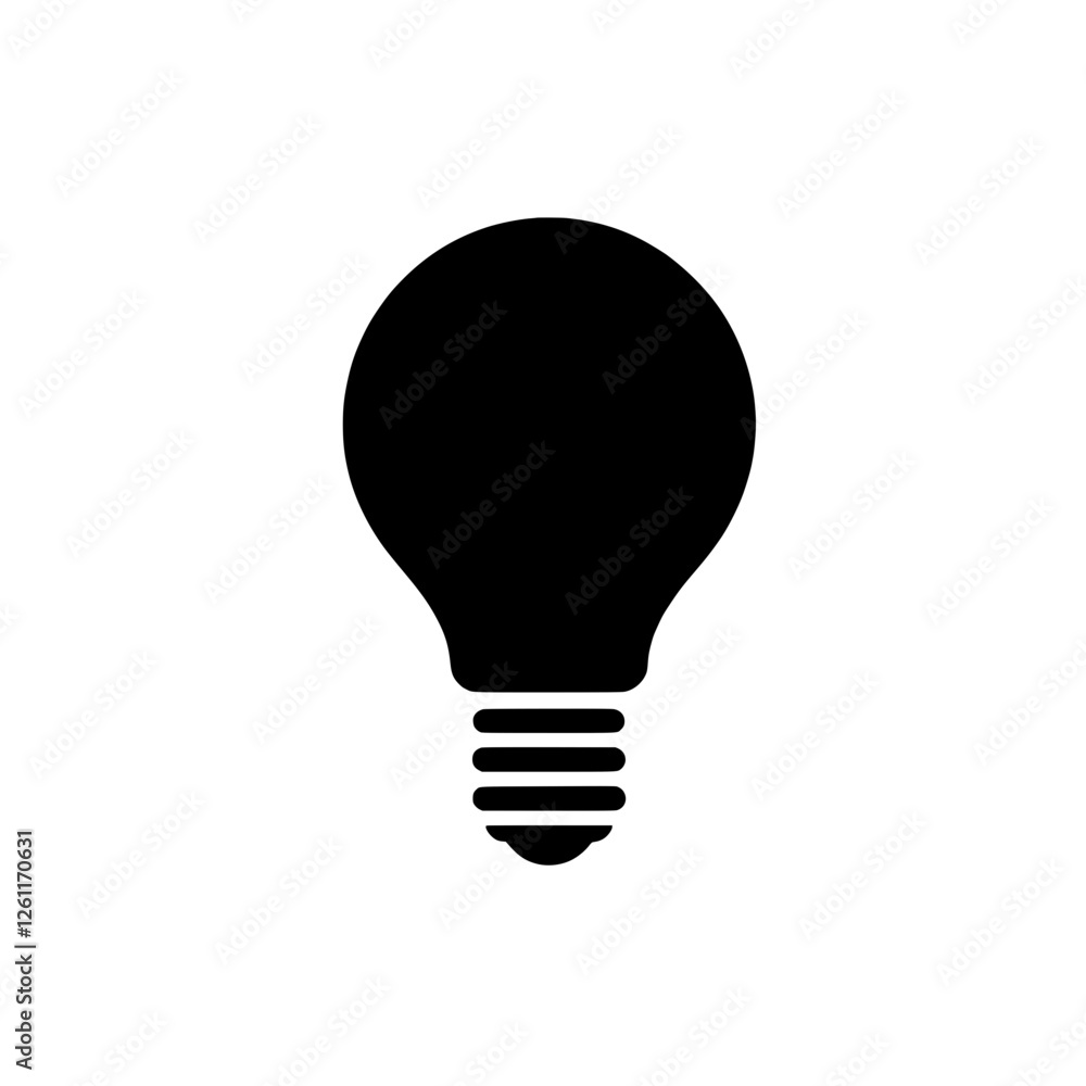Light Bulb Icon: A simple yet powerful icon of a light bulb, symbolizing inspiration, creativity, innovation, and new ideas. This minimalist design is perfect for use in presentations, websites. Light Bulb Icon: A simple yet powerful icon of a light bulb, symbolizing inspiration, creativity, innovation, and new ideas. This minimalist design is perfect for use in presentations, websites.