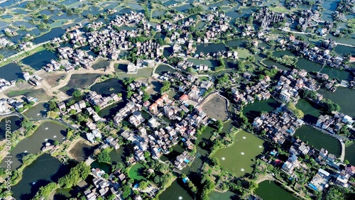 Aerial view of Gulao Watertown in Heshan City, Guangdong Province, China photo